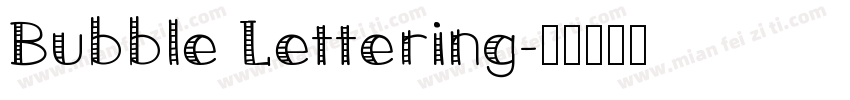Bubble Lettering字体转换